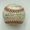 Hank Greenberg Joe Dimaggio 1960's Hall Of Fame Multi Signed Baseball JSA COA