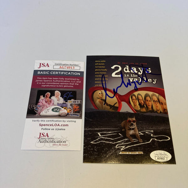 Charlize Theron Signed 2 Days In The Valley Movie Postcard JSA COA