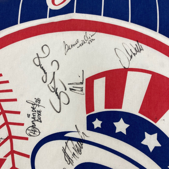 1998 New York Yankees World Series Champs Team Signed Large Pennant 44 Sigs JSA