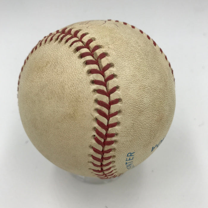 Mark Gubicza 9-28-1995 33rd Start Signed Game Used Baseball PSA DNA COA