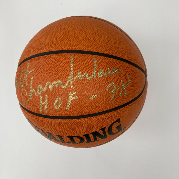 Wilt Chamberlain "HOF 1978" Signed Spalding Official NBA Game Basketball JSA COA