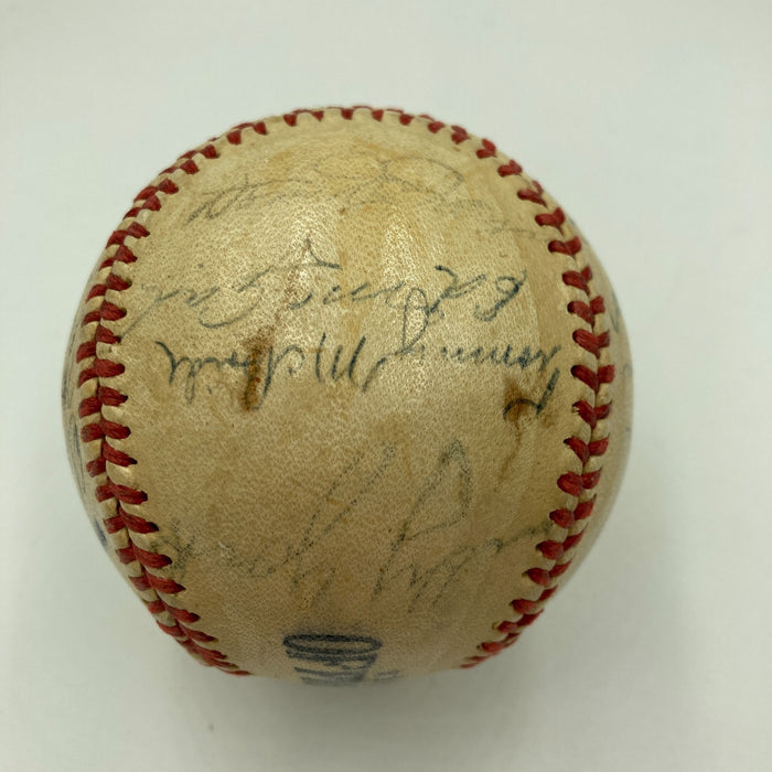 1946 Boston Red Sox AL Champs Team Signed Baseball Ted Williams JSA COA