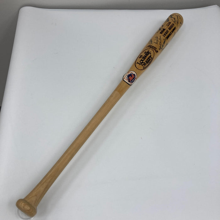 1986 New York Mets W.S. Champs Team Signed Baseball Bat JSA COA