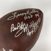 Jim Brown Leroy Kelly Paul Warfield Cleveland Browns HOF Signed Football JSA COA