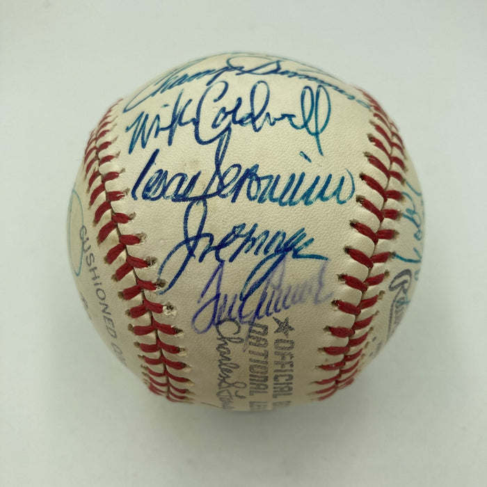 Beautiful 1977 Cincinnati Reds Team Signed NL Baseball Big Red Machine JSA
