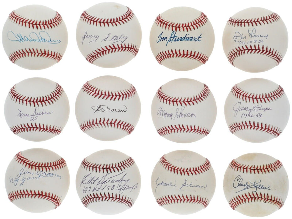 1956 New York Yankees WS Champs Team Signed Baseball Collection 33 Balls JSA COA