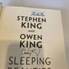 Stephen King & Owen King Signed Sleeping Beauties Book JSA COA