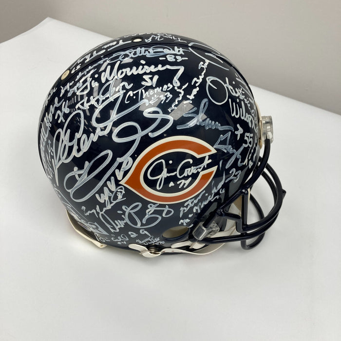 The Finest 1985 Chicago Bears Super Bowl Champs Team Signed Helmet PSA DNA COA