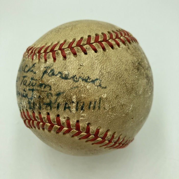 Rare Goose Tatum Single Signed Baseball Negro League Harlem Globetrotters JSA