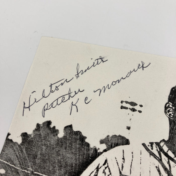 Hilton Smith Signed 7x10 Photo Hall Of Fame Negro League JSA COA