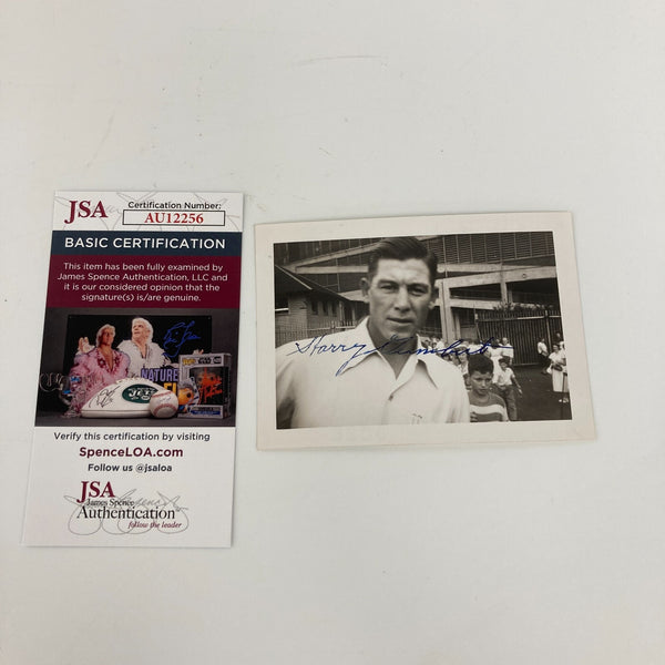 Harry Gumbert Signed Original 1946 Snapshot Photo Cincinnati Reds JSA COA