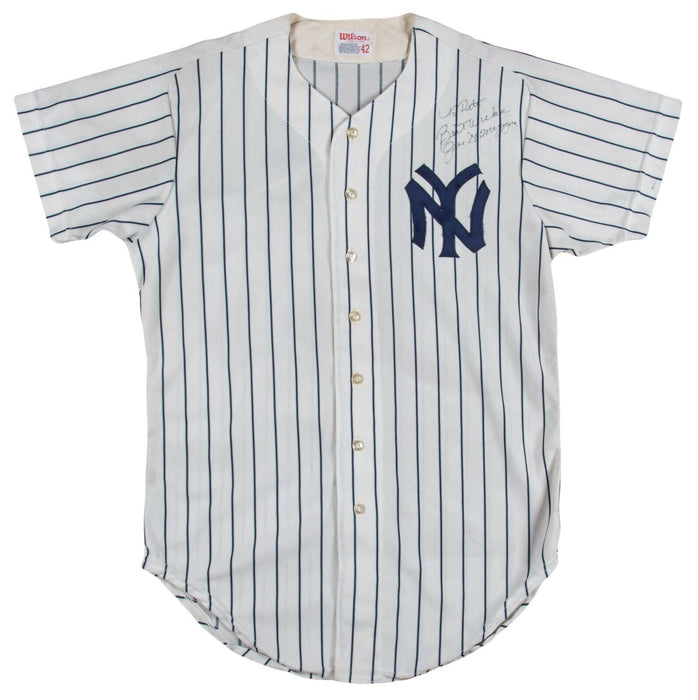Joe Dimaggio Signed Vintage 1970's New York Yankees Game Model Jersey Beckett