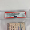 Sammy Sosa Signed 1989 MLB Debut Ticket PSA DNA Auto Grade 10 One Of One 1/1