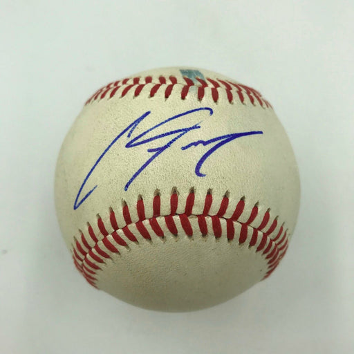 Clint Frazier Pre Rookie Signed Official Game Used Minor League Baseball JSA COA