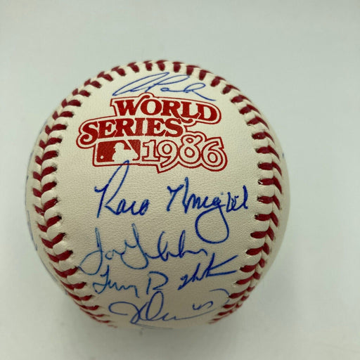 1986 New York Mets World Series Champs Team Signed W.S. Baseball Beckett COA