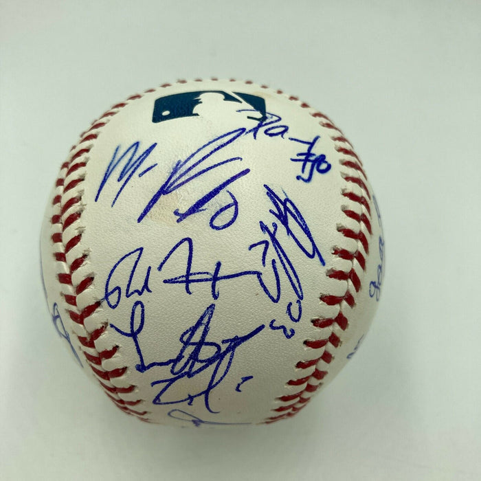 Francisco Lindor Rookie 2014 Futures Game Team World Signed Baseball Beckett COA