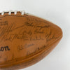 1969 Texas Longhorns National Champions Team Signed Football 55 Sigs Beckett COA