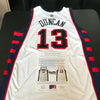 2004 Tim Duncan Game Used Team USA Olympics Jersey With Sports Investors COA