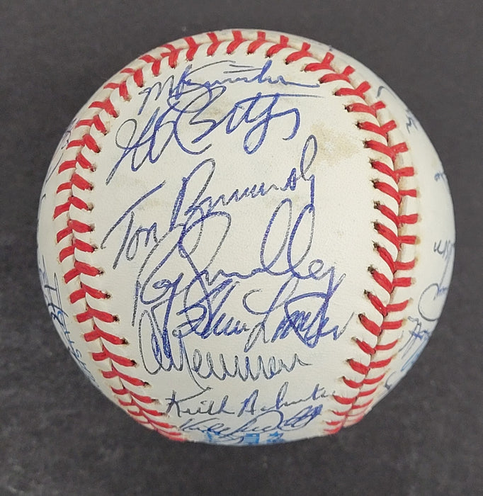 1987 Minnesota Twins World Series Champs Team Signed Baseball Beckett COA