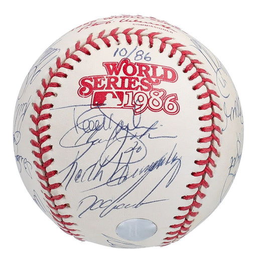 1986 New York Mets World Series Champs Team Signed W.S. Baseball Beckett COA