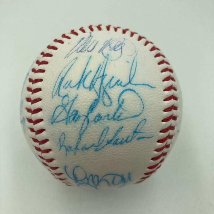 Vintage 1986 New York Mets World Series Champs Team Signed Baseball JSA COA