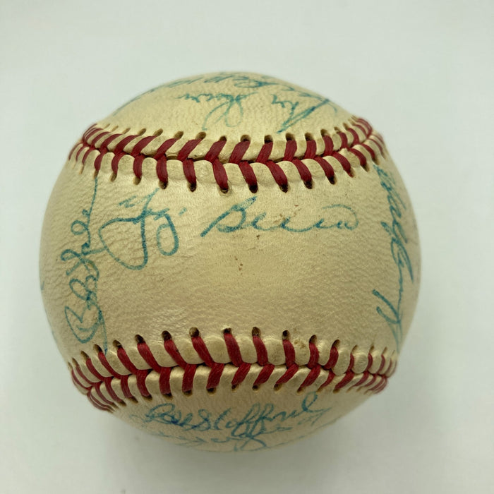 1961 New York Yankees World Series Champs Team Signed Baseball Mickey Mantle JSA