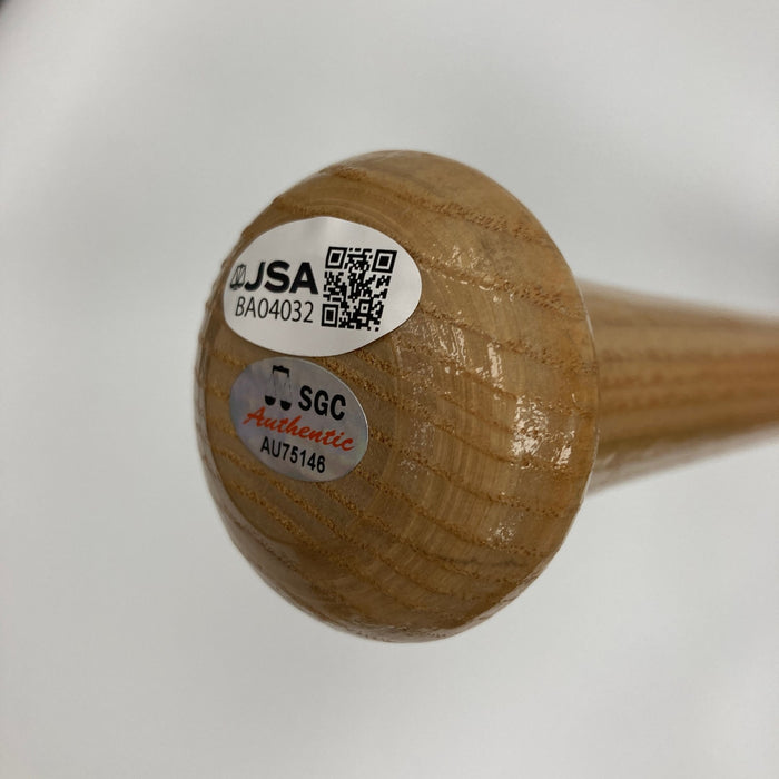 Beautiful Hall Of Fame Multi Signed Cooperstown Baseball Bat W/Inscriptions JSA