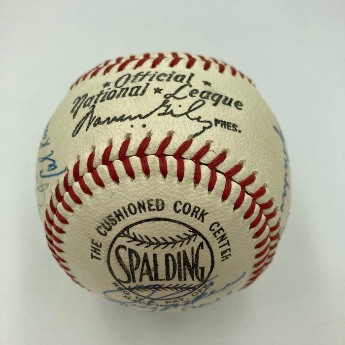 1967 New York Mets Team Signed NL Giles Baseball Tom Seaver Rookie JSA COA