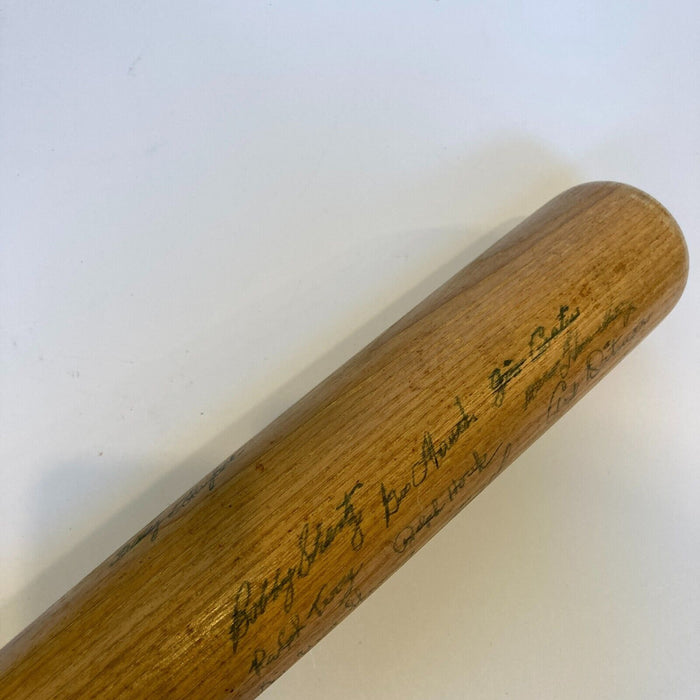 Beautiful 1959 New York Yankees Team Signed Baseball Bat Mickey Mantle JSA COA