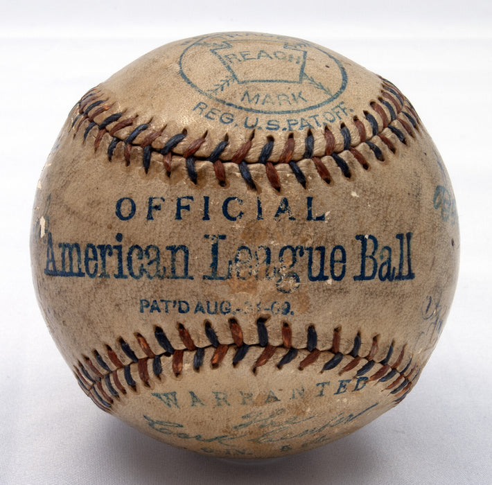 Extraordinary 1914 Philadelphia Athletics A's Team Signed Baseball Beckett COA