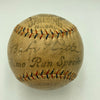 Babe Ruth, Mickey Mantle, Joe Dimaggio & Roger Maris Signed Baseball JSA COA
