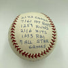 Duke Snider Signed Heavily Inscribed Career STAT Baseball Reggie Jackson COA