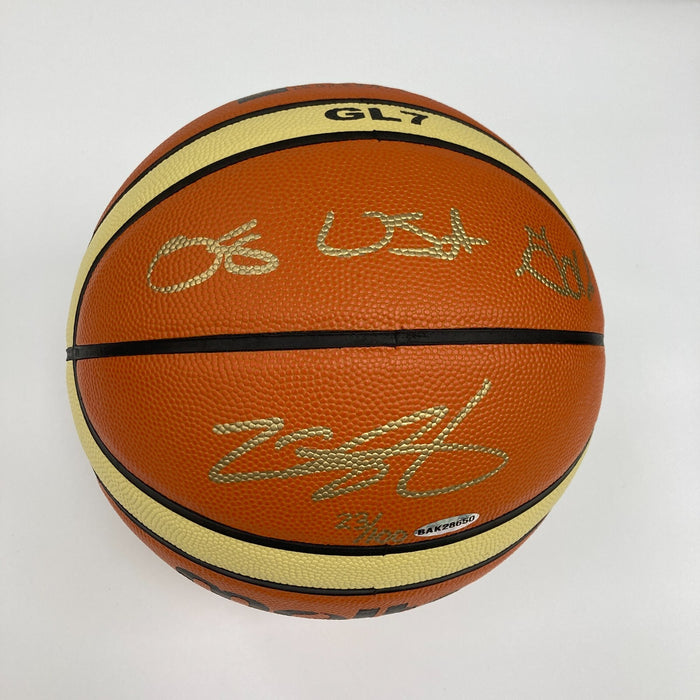 Lebron James "2008 USA Gold" Signed Olympics Basketball UDA #23/100 & JSA