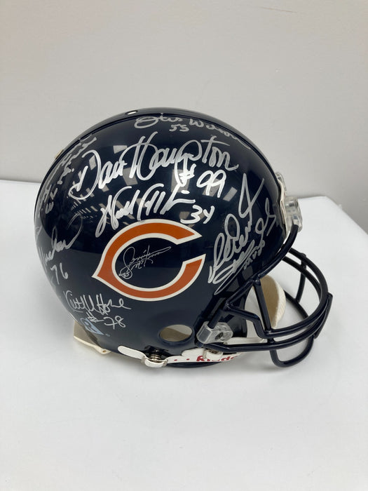 1985 Chicago Bears Super Bowl Champs Team Signed Helmet Walter Payton JSA COA