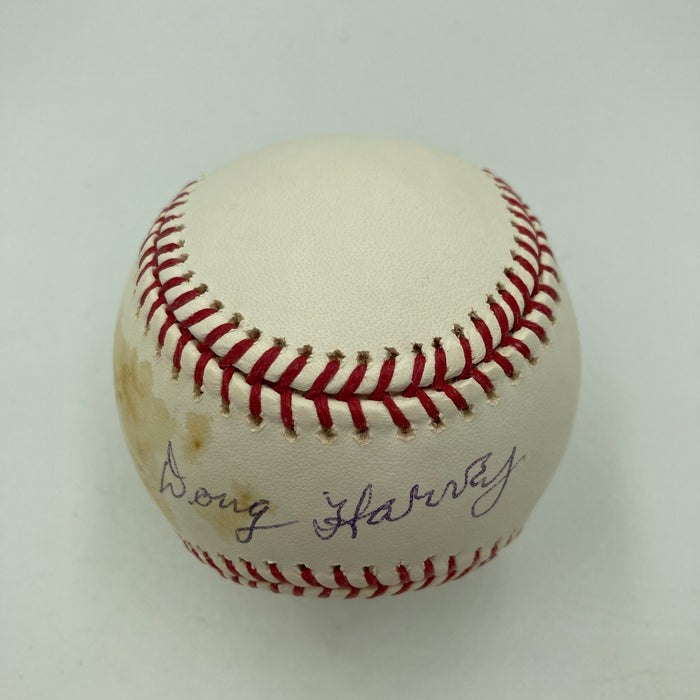 Doug Harvey Signed Official Major League Baseball JSA COA