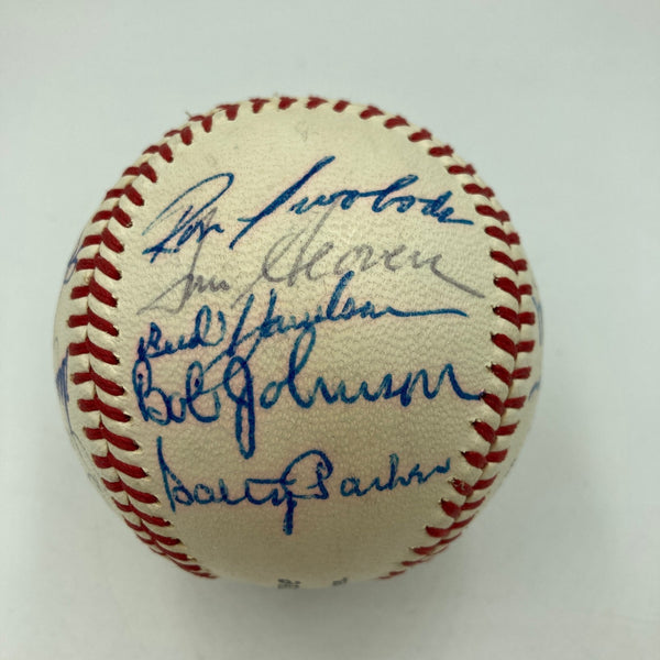 1967 New York Mets Team Signed NL Giles Baseball Tom Seaver Rookie JSA COA