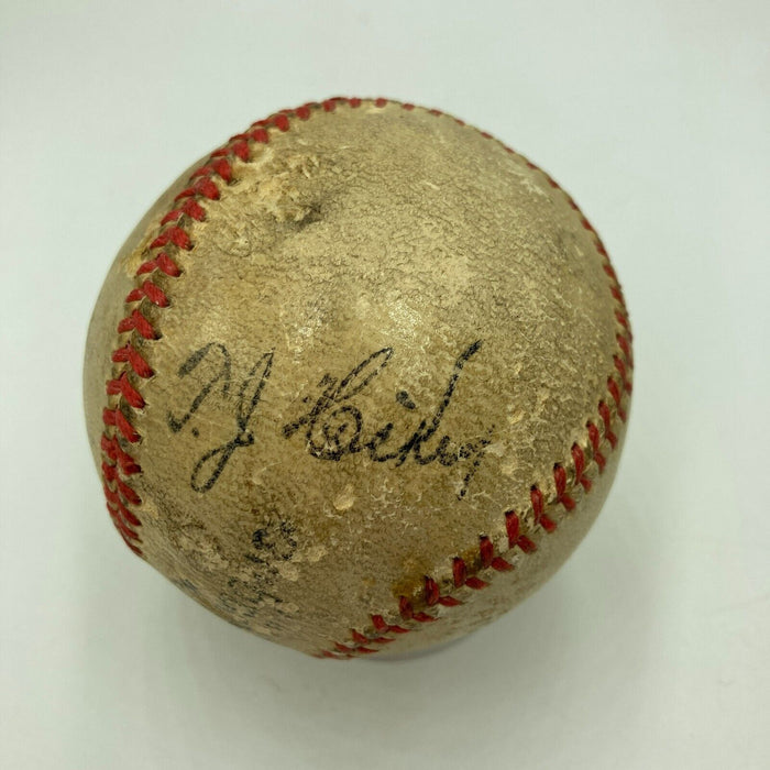 Chick Charles Fullis 1920's Single Signed Baseball 1934 St. Louis Cardinals BAS
