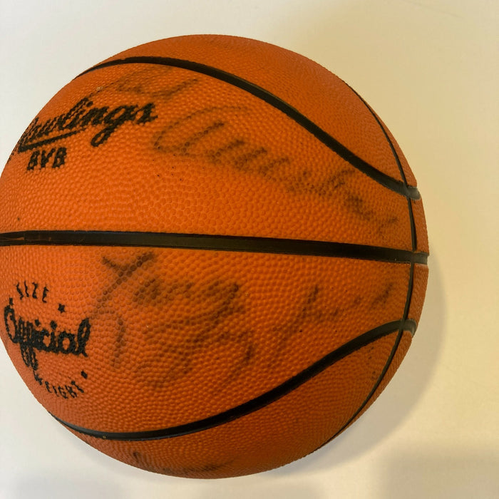 1964-65 Boston Celtics NBA Champs Team Signed Basketball Bill Russell PSA DNA