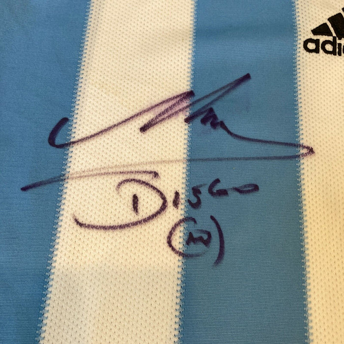 Diego Maradona Signed Argentina Game Model Jersey With Beckett COA