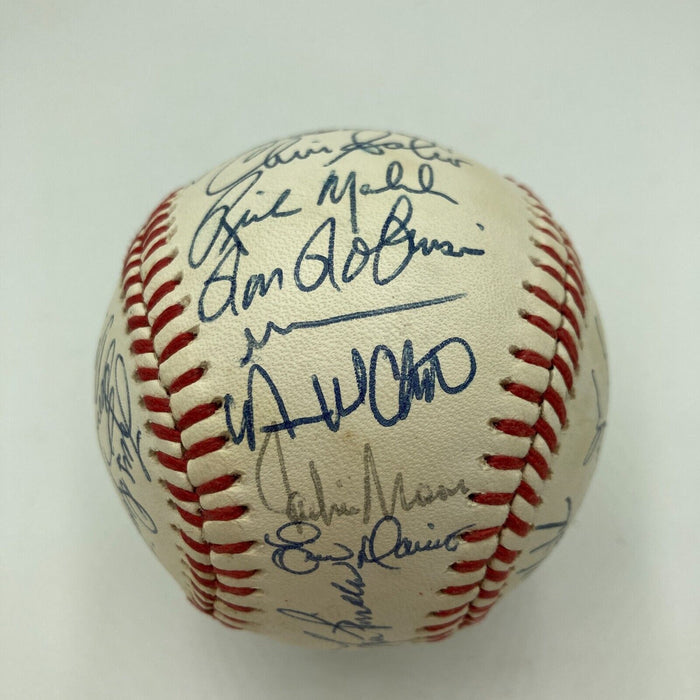 Beautiful 1990 Cincinnati Reds World Series Champs Team Signed Baseball JSA COA