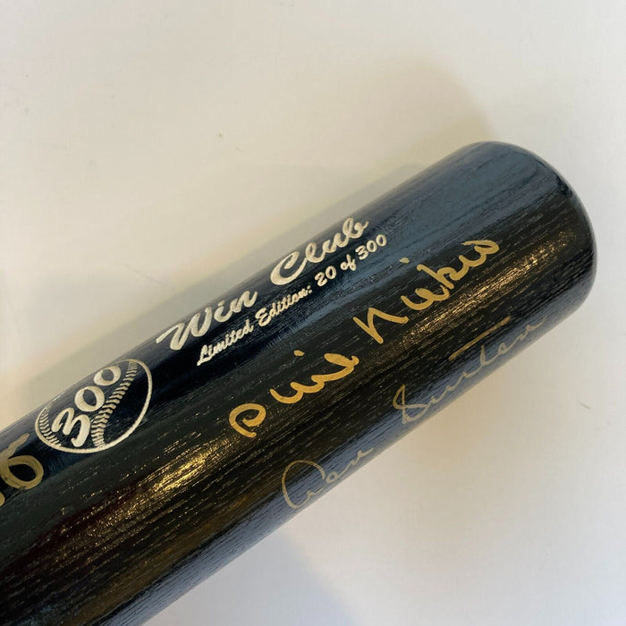 300 Win Club Signed Commemorative Bat Nolan Ryan Tom Seaver 8 Sigs With JSA COA