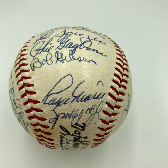 1968 St. Louis Cardinals NL Champs Team Signed Baseball Roger Maris JSA COA