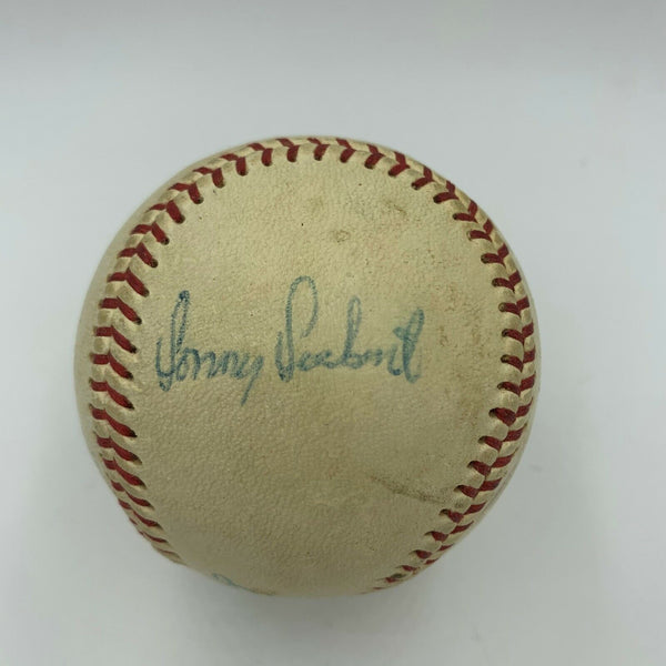 Sonny Siebert Playing Days Signed 1960's American League Baseball JSA COA
