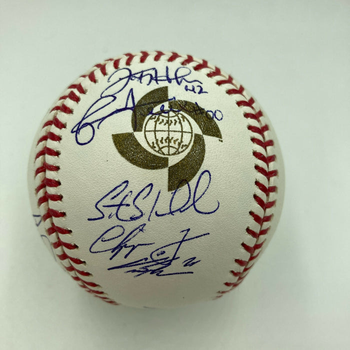 Derek Jeter Chipper Jones 2009 WBC Team USA Team Signed Baseball Beckett COA