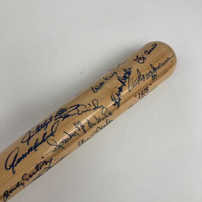 1978 New York Yankees World Series Champs Team Signed Bat JSA COA