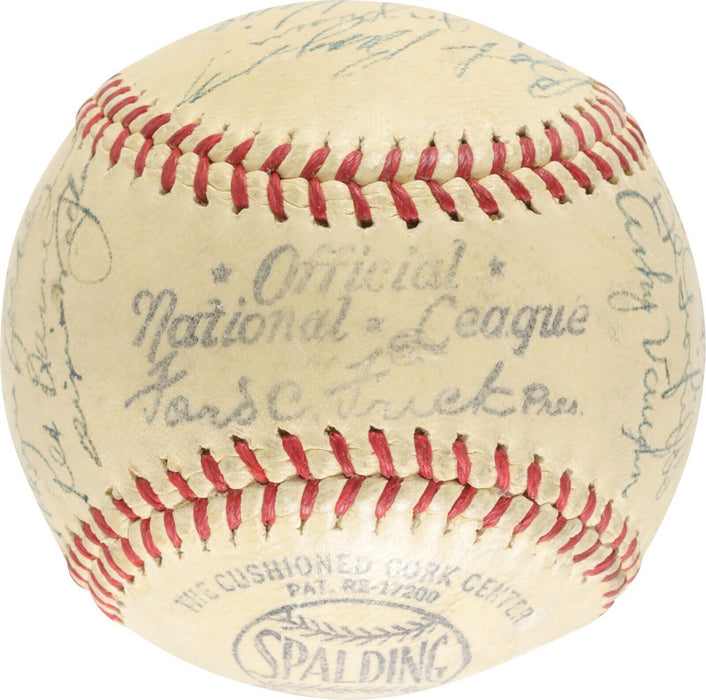 The Finest Jackie Robinson Rookie 1947 Brooklyn Dodgers Team Signed Baseball PSA