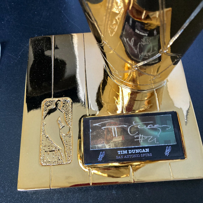 Tim Duncan Signed San Antonio Spurs NBA Championship Trophy With JSA COA