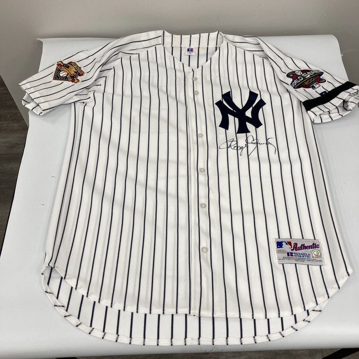 Roger Clemens Signed 2001 World Series New York Yankees Game Jersey Steiner COA