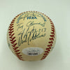 Derek Jeter Mariano Rivera Andy Pettitte Rookie 1995 Yankees Signed Baseball JSA