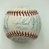 2009 New York Yankees Team Signed World Series Baseball Derek Jeter JSA COA